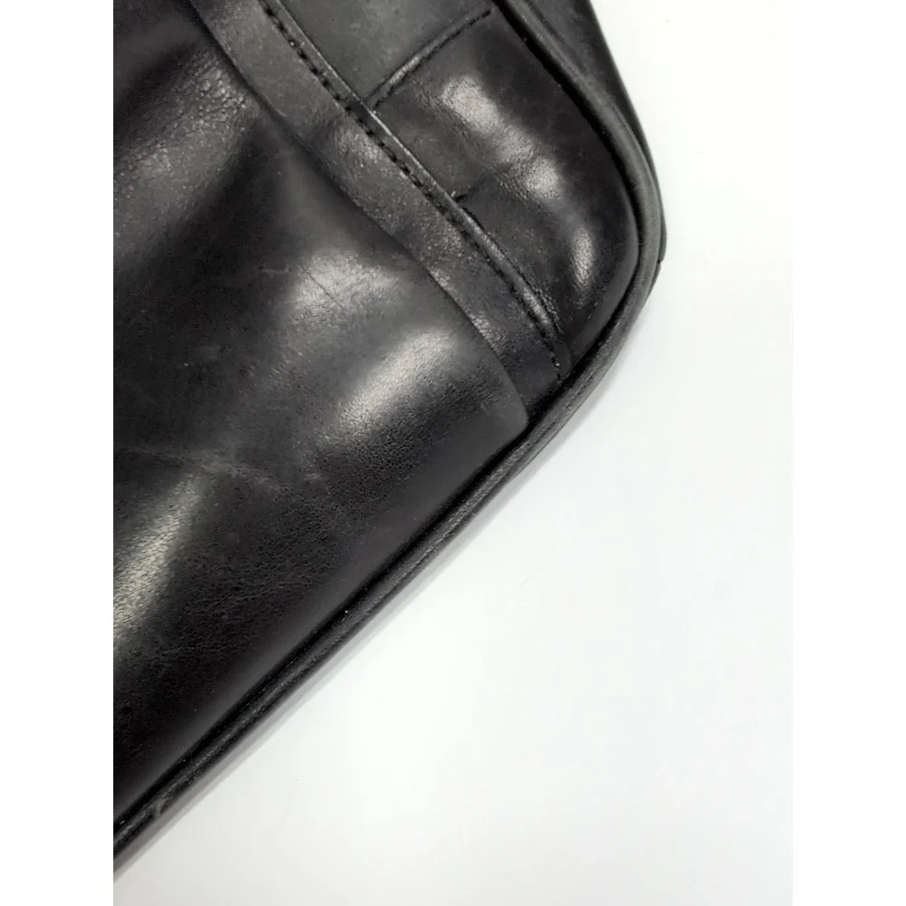 Coach Barclay 6456 Vintage Black Leather Briefcase MISSING Strap